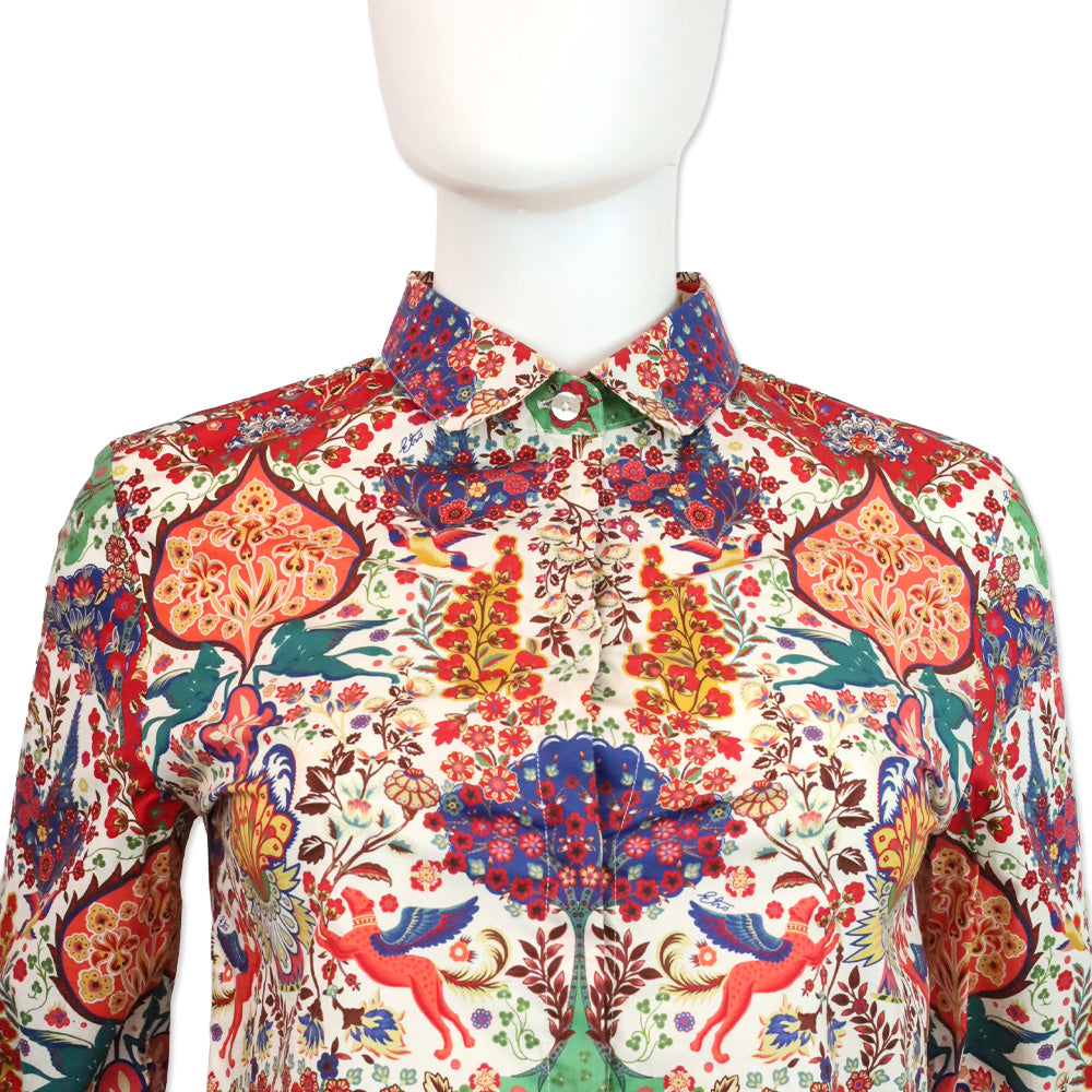 Etro Multicolor Paisley Mythical Print Button Up Shirt