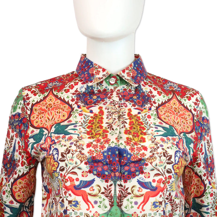 Etro Multicolor Paisley Mythical Print Button Up Shirt