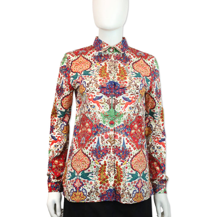 Etro Multicolor Paisley Mythical Print Button Up Shirt