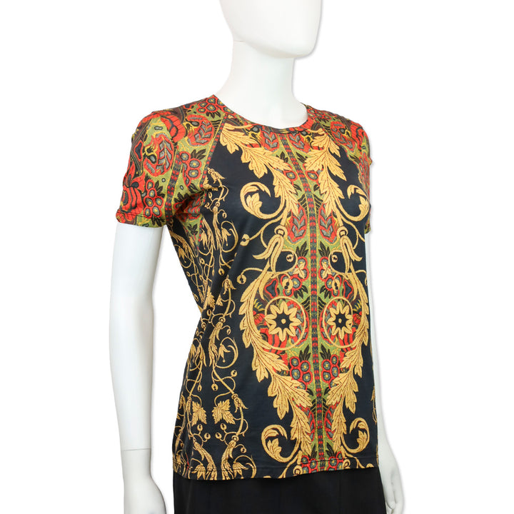 Etro Multicolor Print Short Sleeve Shirt