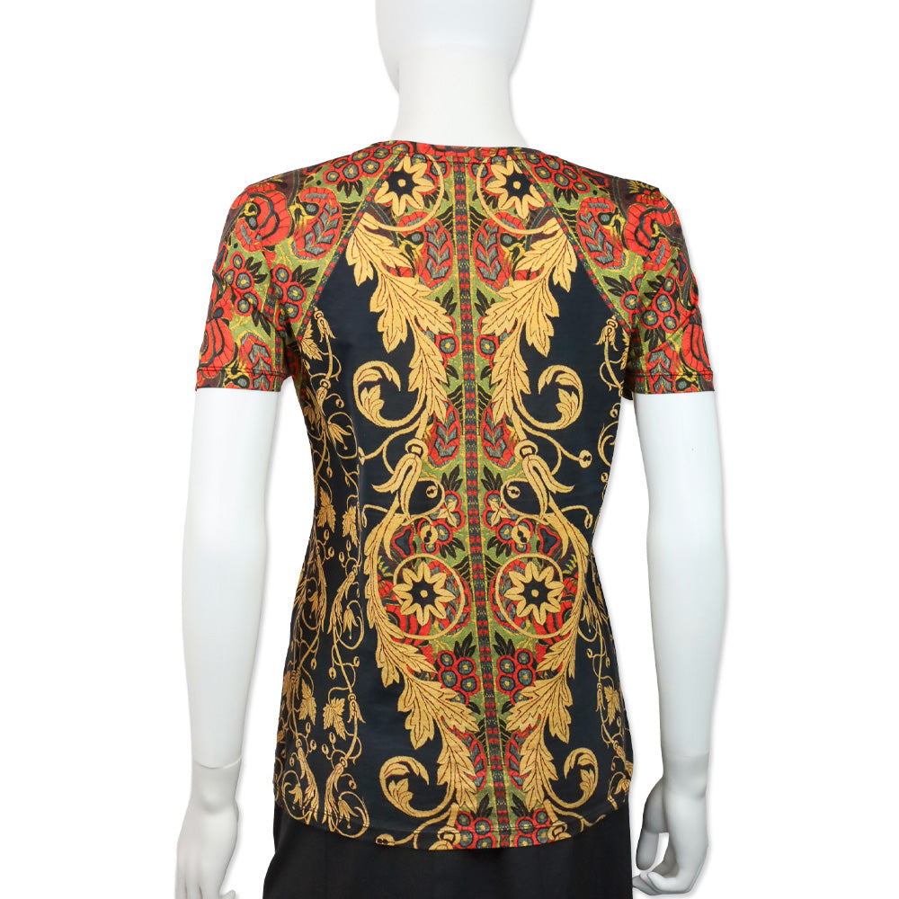 Etro Multicolor Print Short Sleeve Shirt
