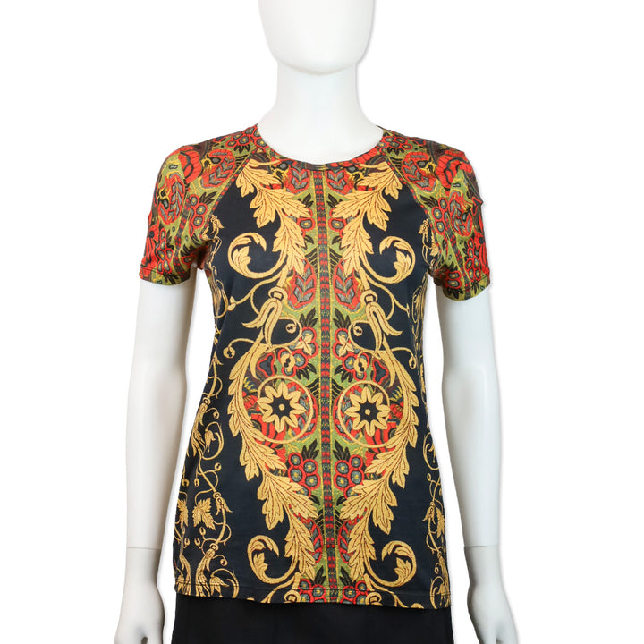 Etro Multicolor Print Short Sleeve Shirt