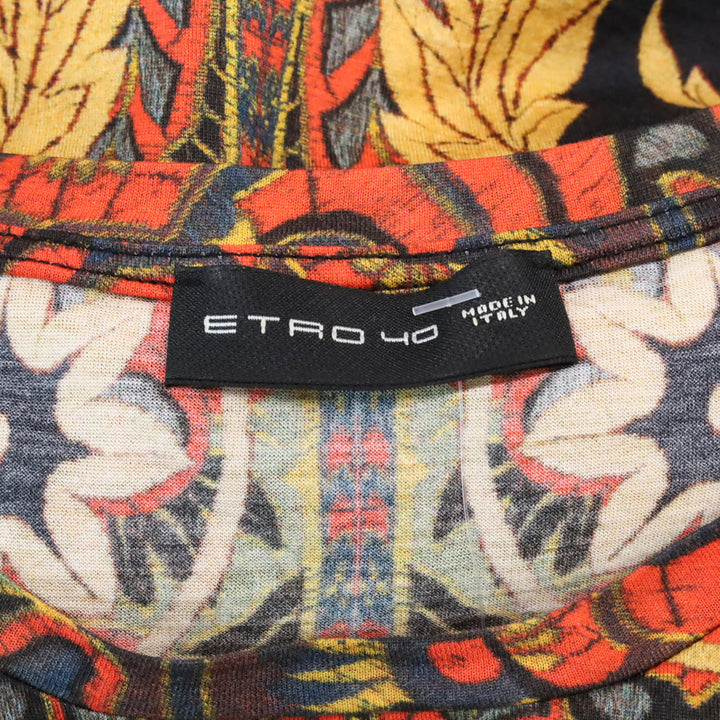 Etro Multicolor Print Short Sleeve Shirt
