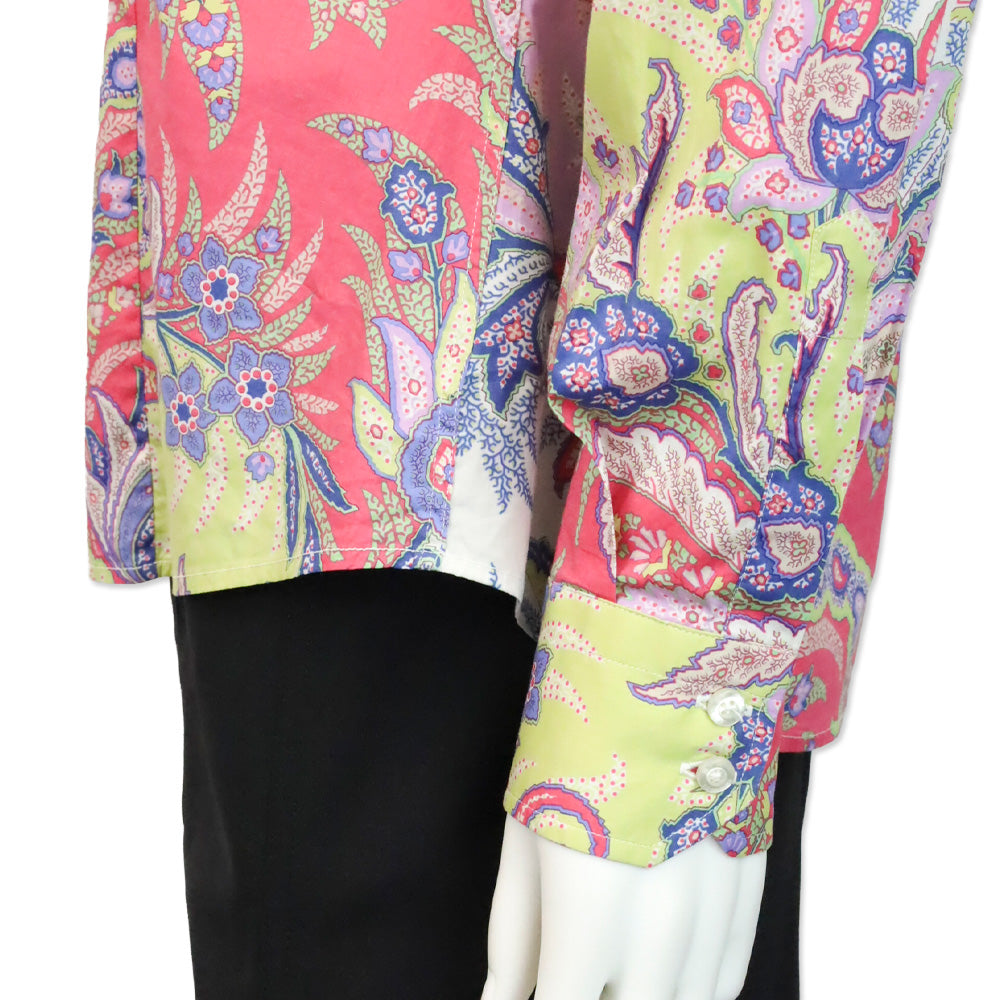 Etro Purple Multi Paisley Print Button Up Shirt