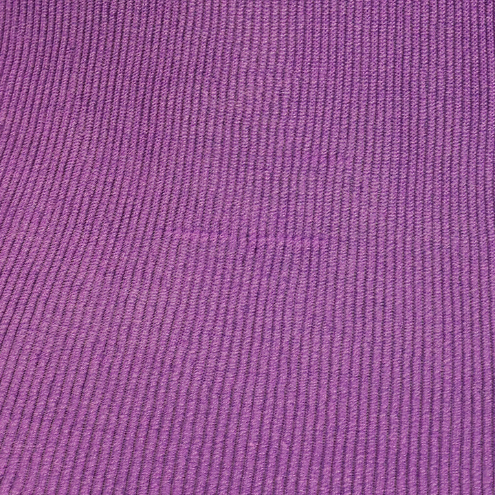 Etro Purple Short Sleeve V-Neck Ribbed Waist Top