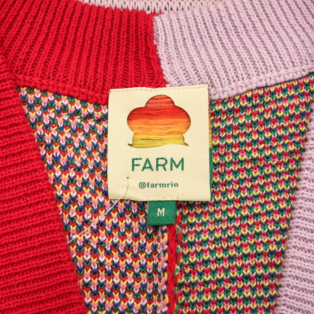 FARM Rio Red Leopard Cotton Pop Cardigan
