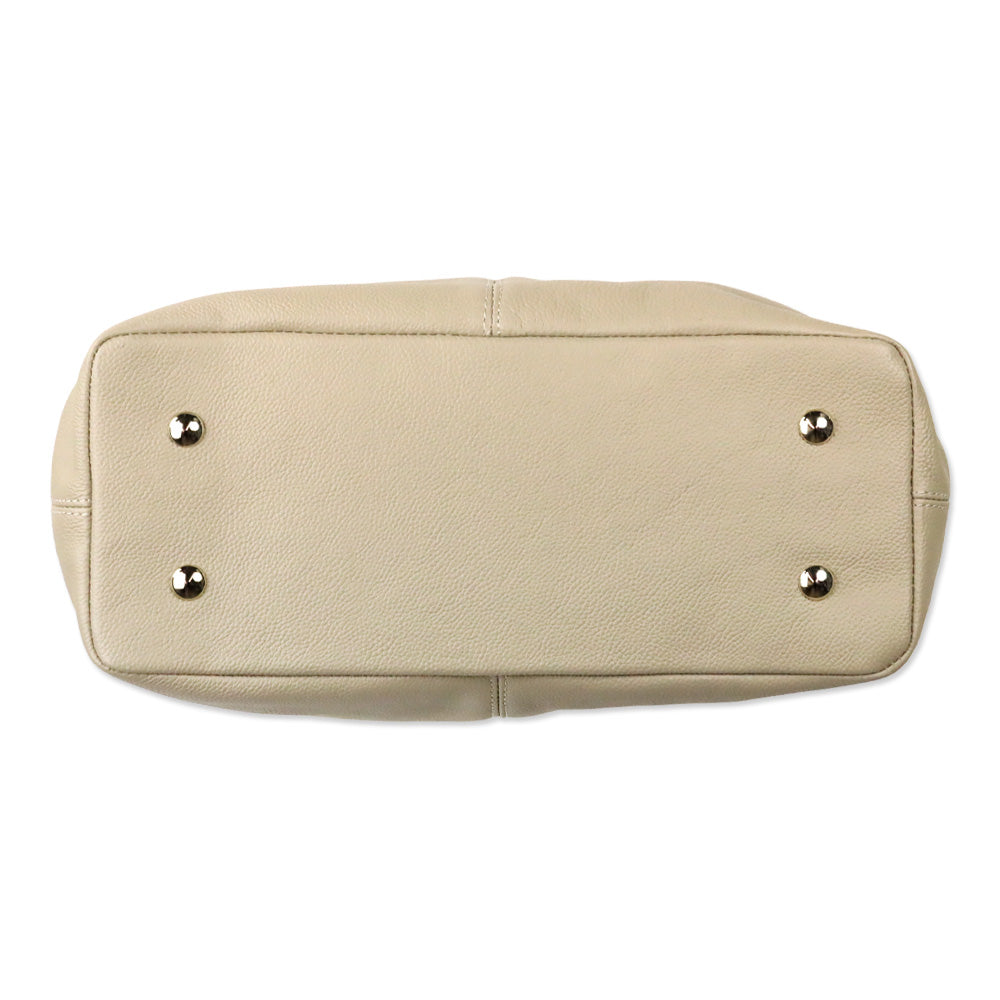 Fairfax & Favor Stone Grained Leather Tetbury Handbag