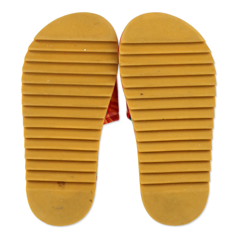 Farm Rio Pink Fruits Puffy Slide Sandals