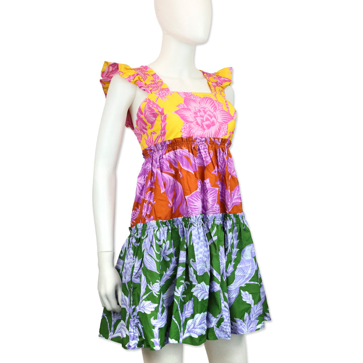 Farm Rio Tropical Swing Mix Mini Dress