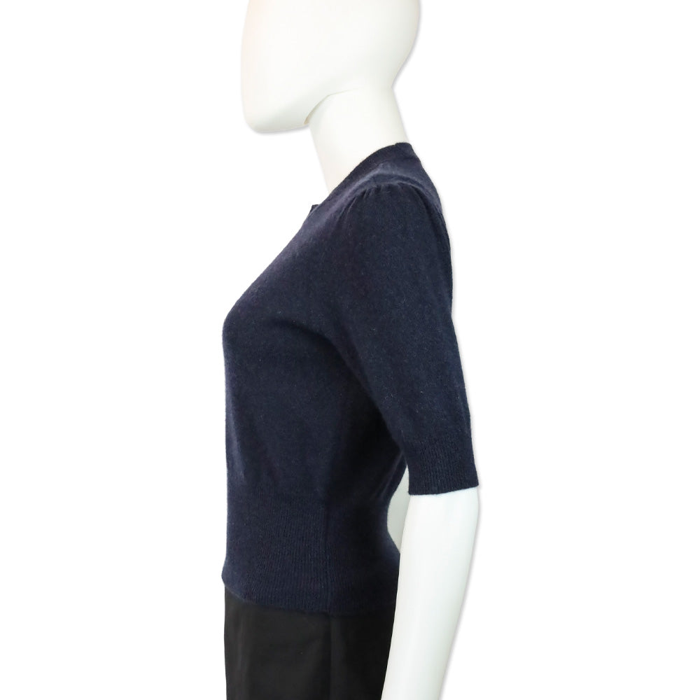 Favorite Daughter Navy Blue Cashmere The Elena Top