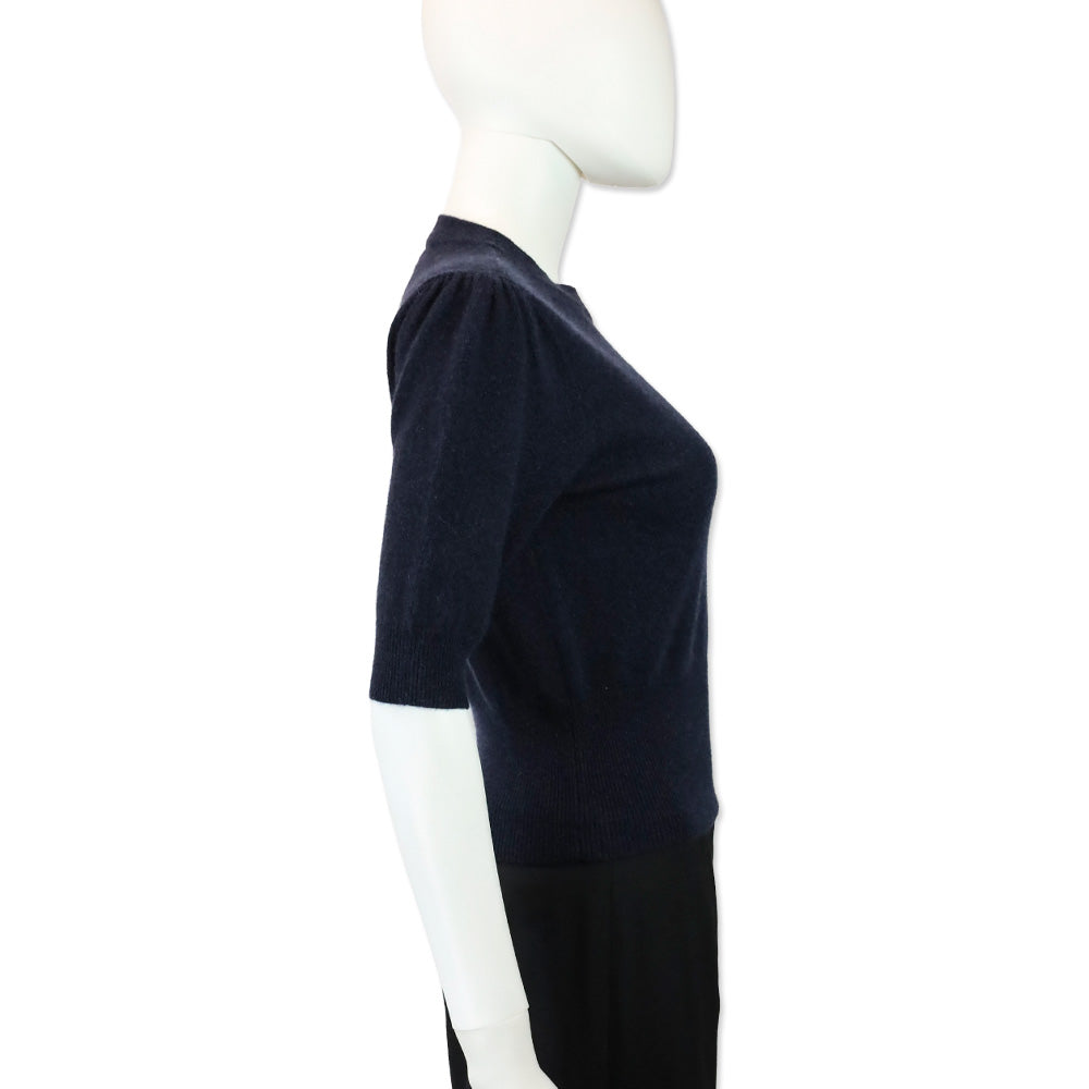 Favorite Daughter Navy Blue Cashmere The Elena Top