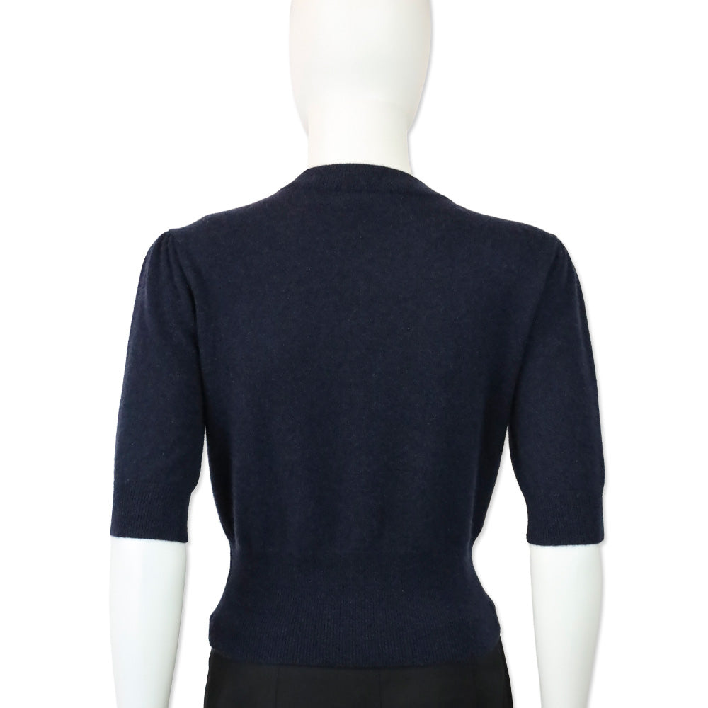 Favorite Daughter Navy Blue Cashmere The Elena Top