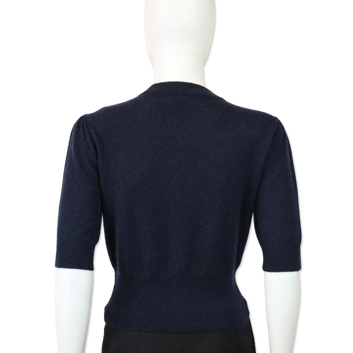 Favorite Daughter Navy Blue Cashmere The Elena Top