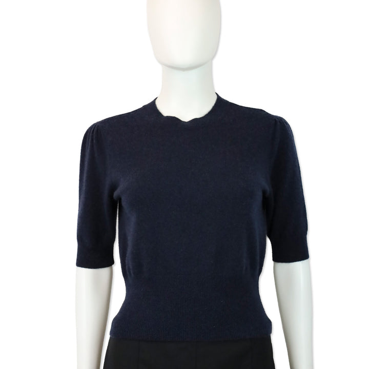 Favorite Daughter Navy Blue Cashmere The Elena Top