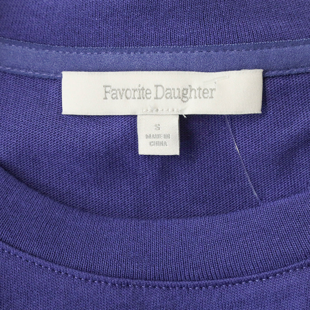 Favorite Daughter Venetian Blue Cotton The Favorite T-Shirt