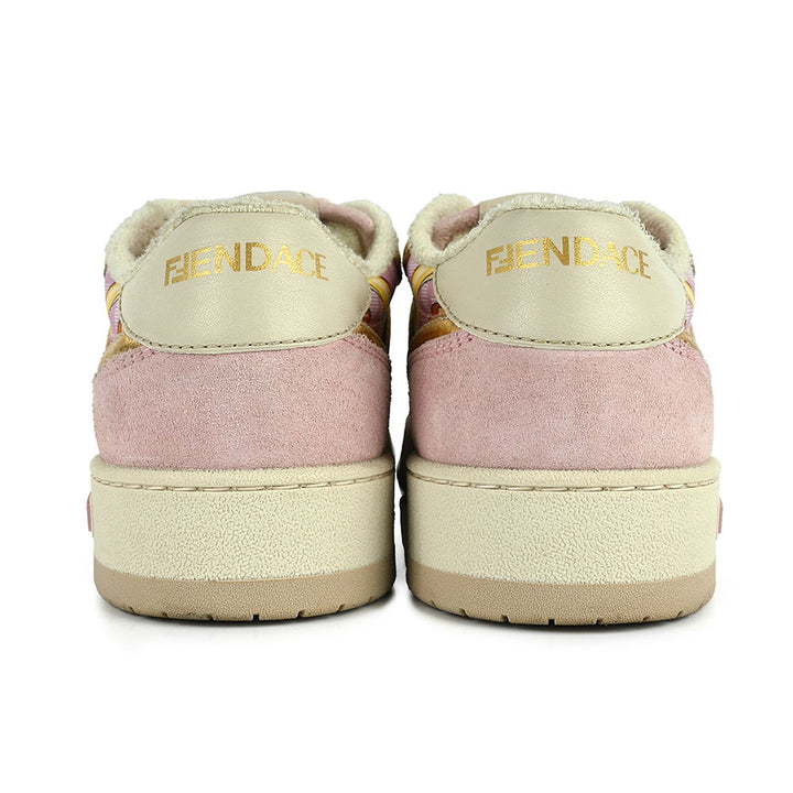 Fendi Fendace Pink & Gold Match Chunky Sneakers