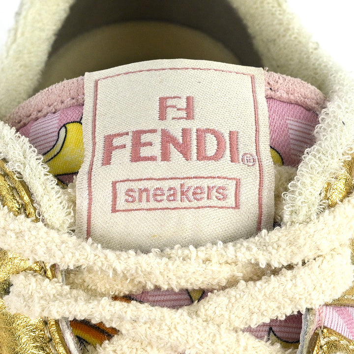 Fendi Fendace Pink & Gold Match Chunky Sneakers