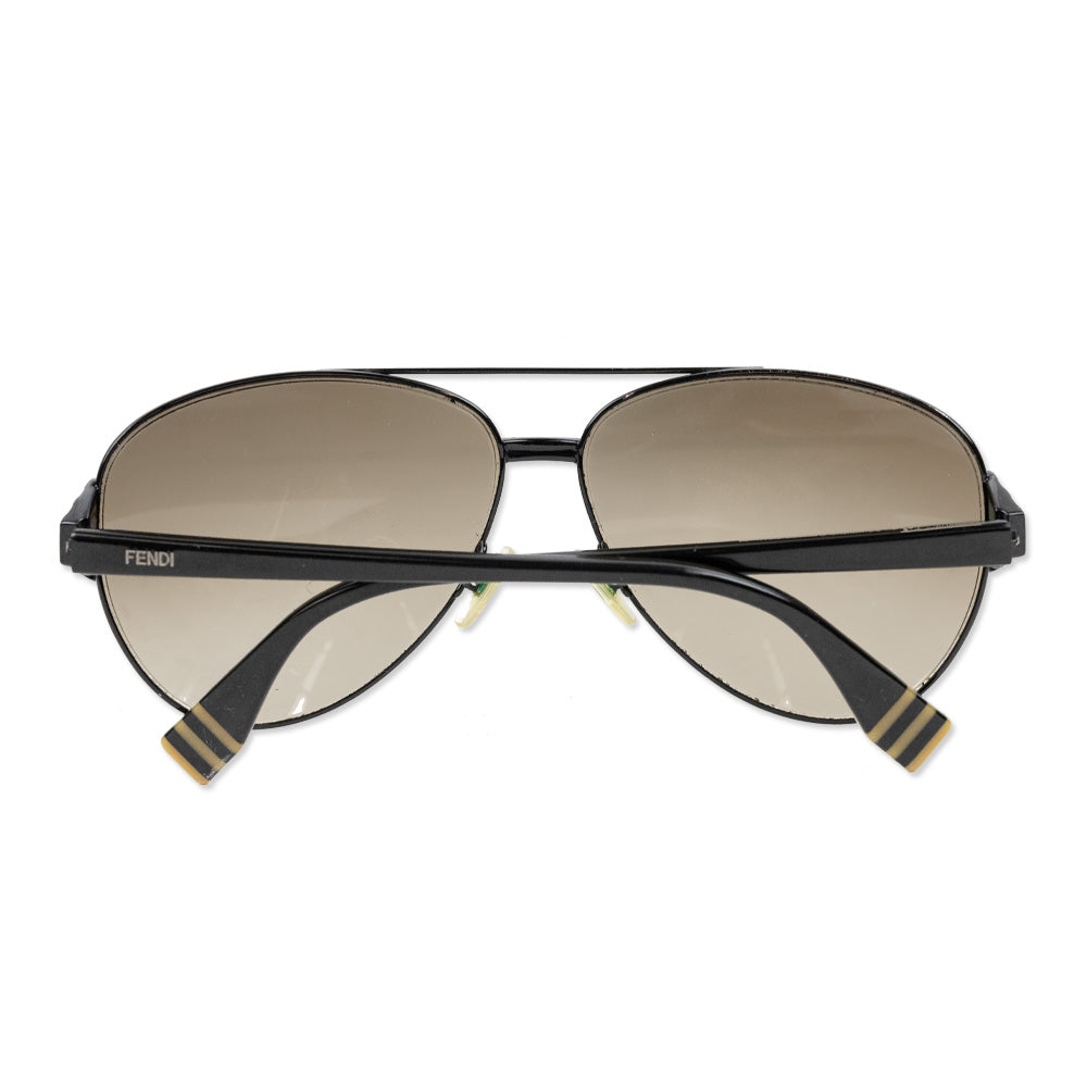 Fendi Black Aviator Sunglasses