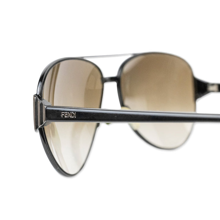 Fendi Black Aviator Sunglasses