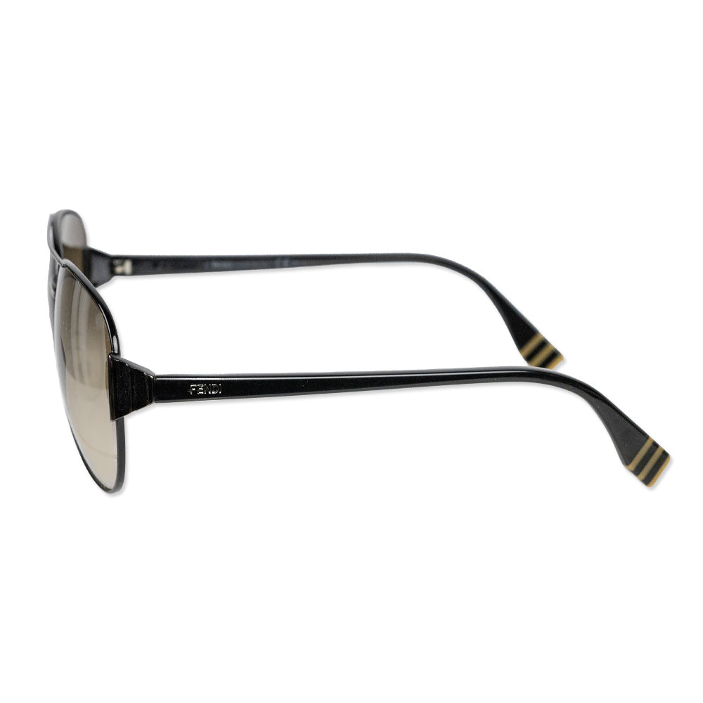 Fendi Black Aviator Sunglasses