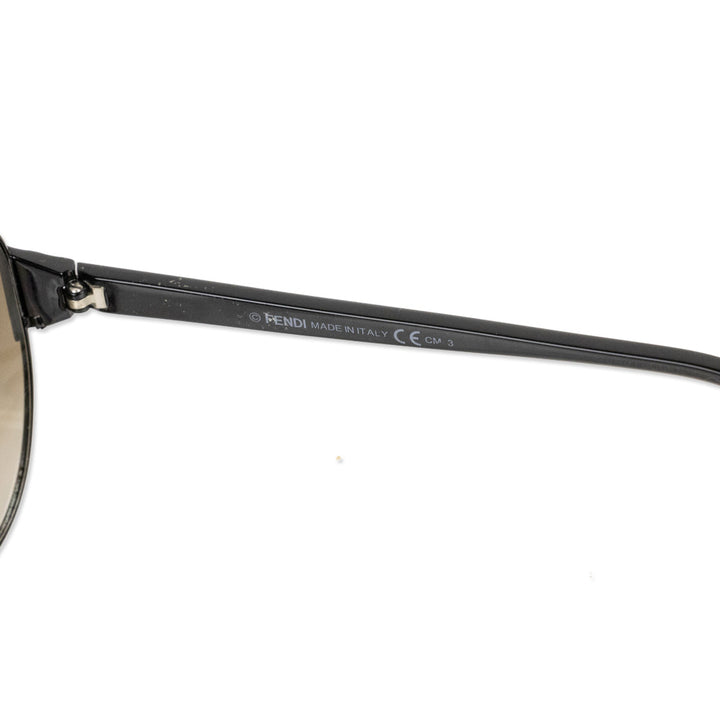 Fendi Black Aviator Sunglasses