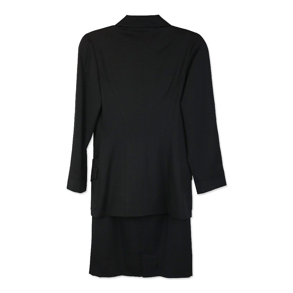 Fendi 365 by Contri Black Jacket & Skirt Set | DBLTKE Luxury