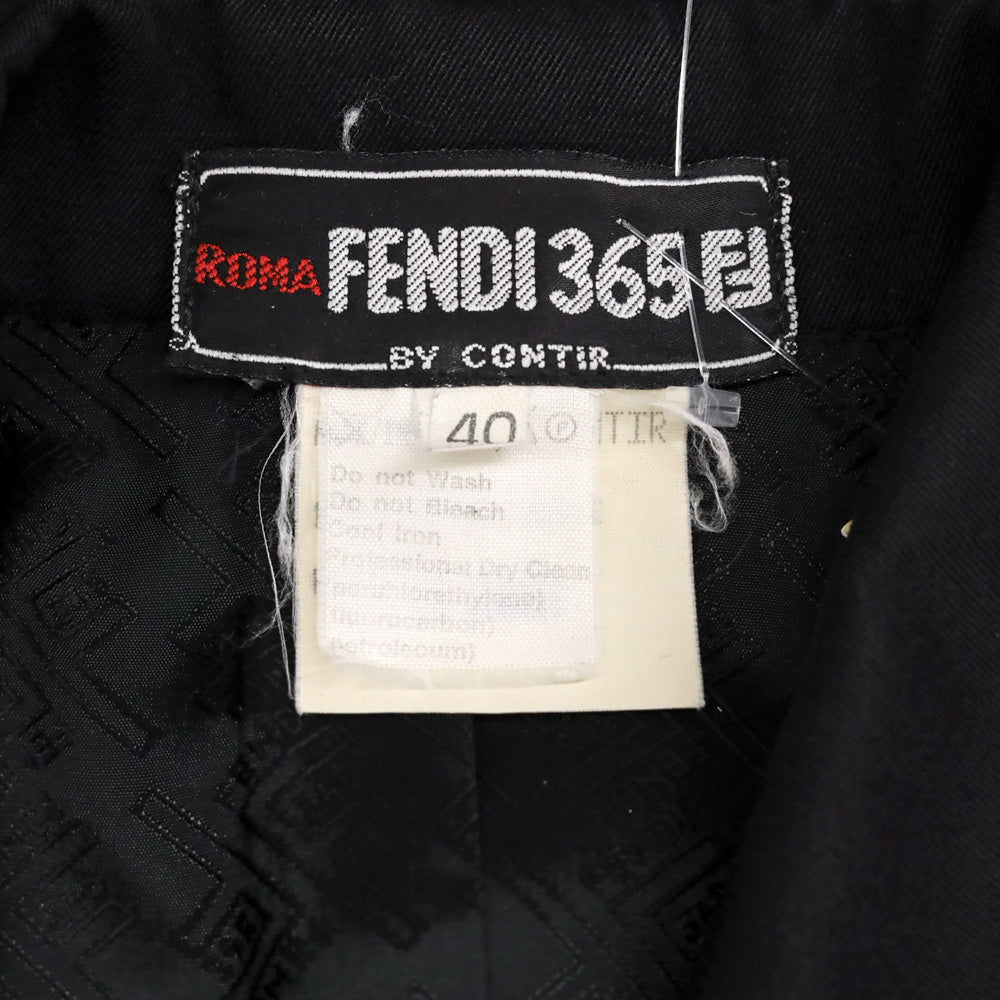 Fendi 365 by Contri Black Jacket & Skirt Set