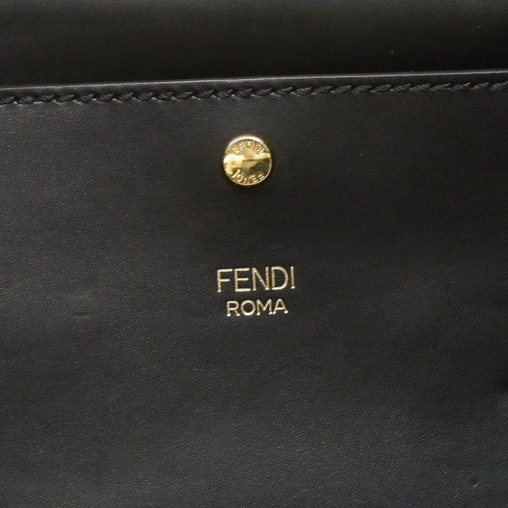 Fendi Black Calfskin Leather Medium Fendi Way Tote Bag