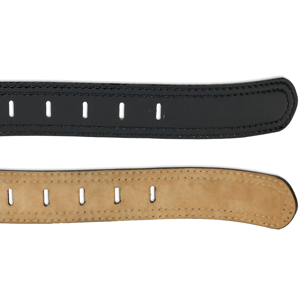 Fendi Black Patent Leather Wide Belt