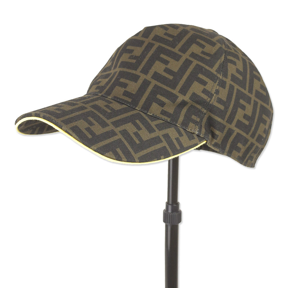 Fendi Brown FF Jacquard Baseball Cap