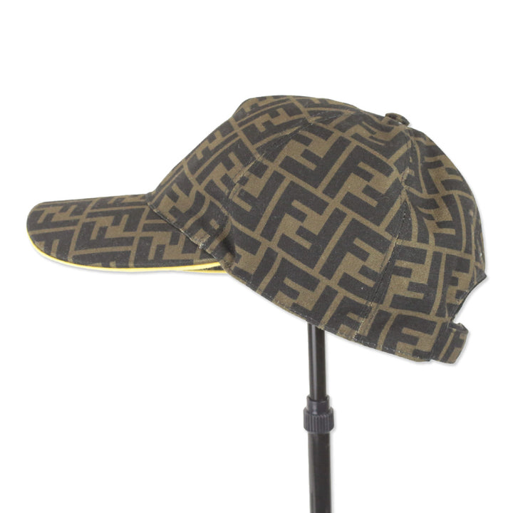 Fendi Brown FF Jacquard Baseball Cap