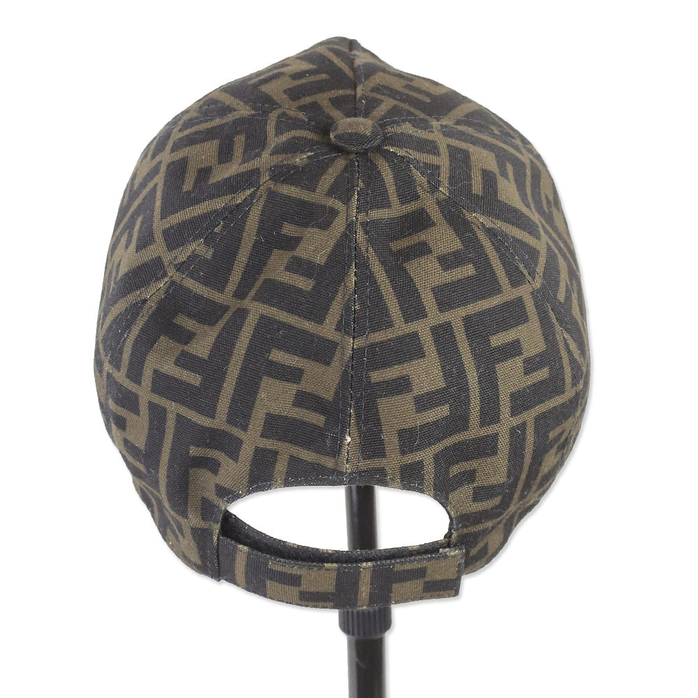 Fendi Brown FF Jacquard Baseball Cap