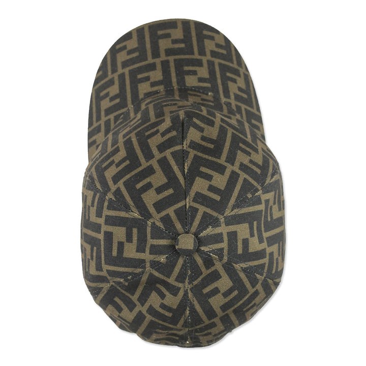 Fendi Brown FF Jacquard Baseball Cap