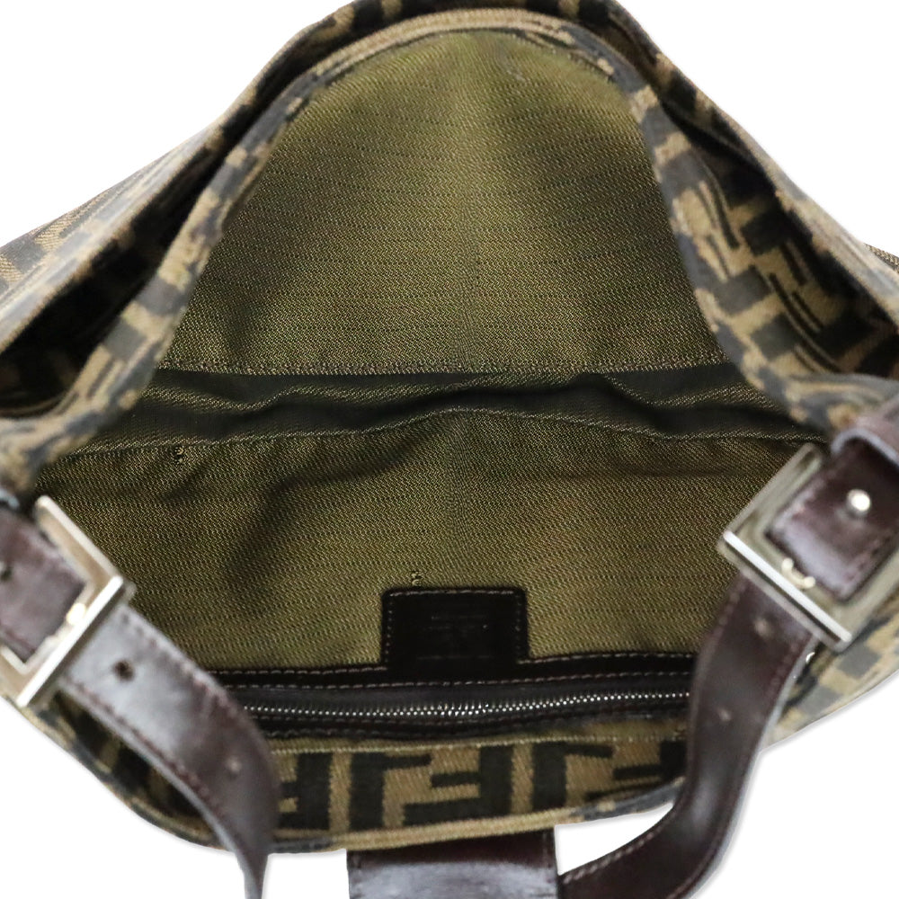 Fendi Brown Zucca Canvas Shoulder Bag