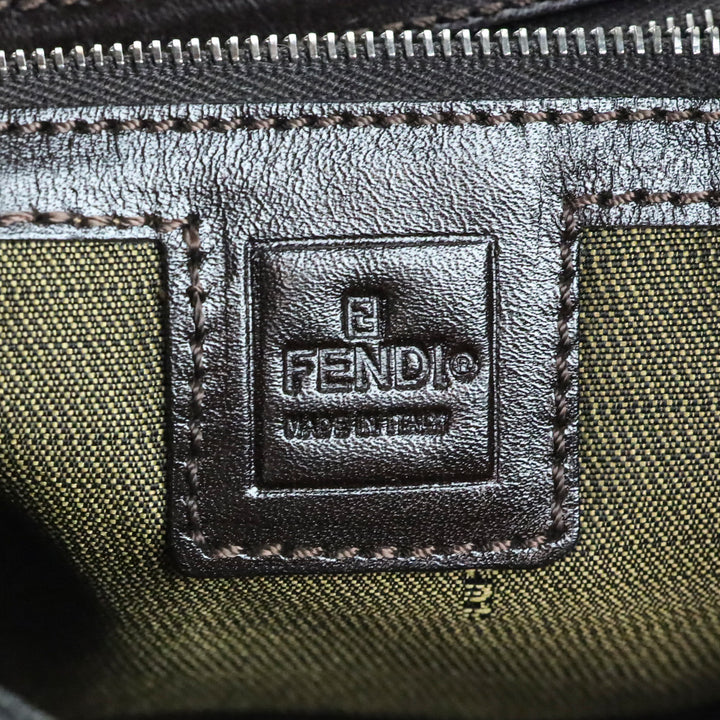 Fendi Brown Zucca Canvas Shoulder Bag