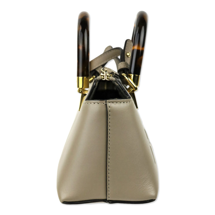 Fendi Mini Logo Embossed Leather By The Way Top Handle Bag