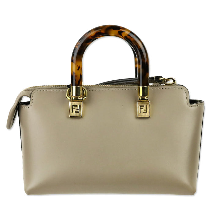 Fendi Mini Logo Embossed Leather By The Way Top Handle Bag