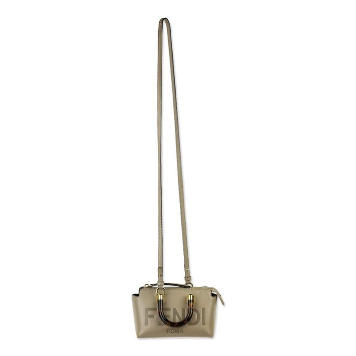 Fendi Mini Logo Embossed Leather By The Way Top Handle Bag