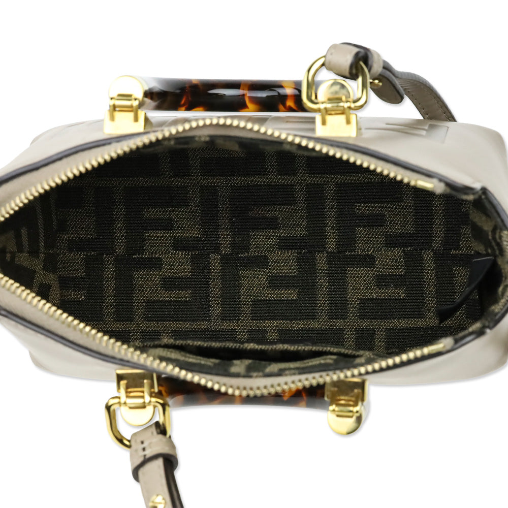Fendi Mini Logo Embossed Leather By The Way Top Handle Bag