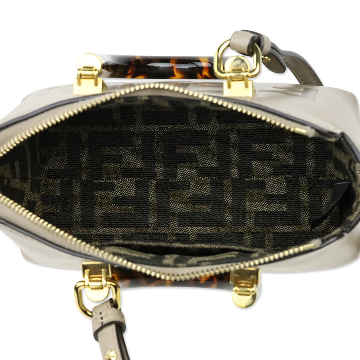 Fendi Mini Logo Embossed Leather By The Way Top Handle Bag