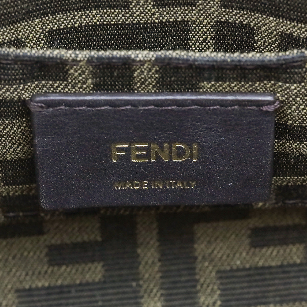 Fendi Mini Logo Embossed Leather By The Way Top Handle Bag