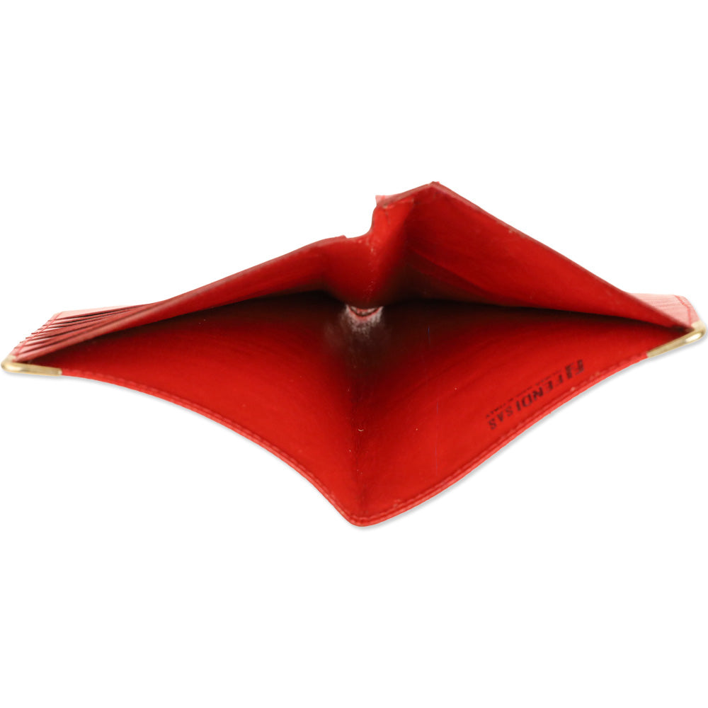 Fendi Red Zucca Canvas Bifold Wallet