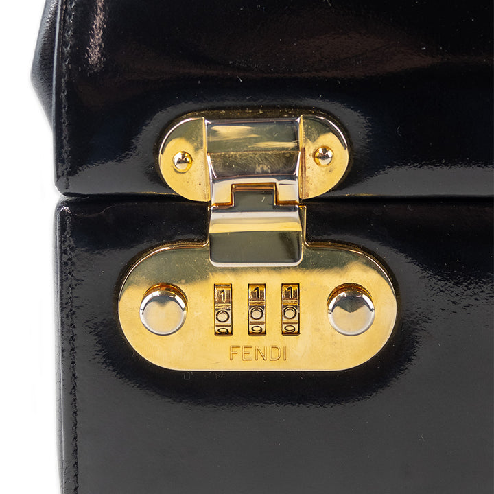 Fendi Vintage Train Case Cosmetic Top Handle