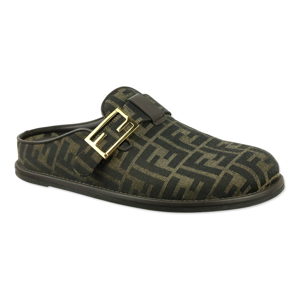 Fendi Zucca Canvas Slip-On Mule