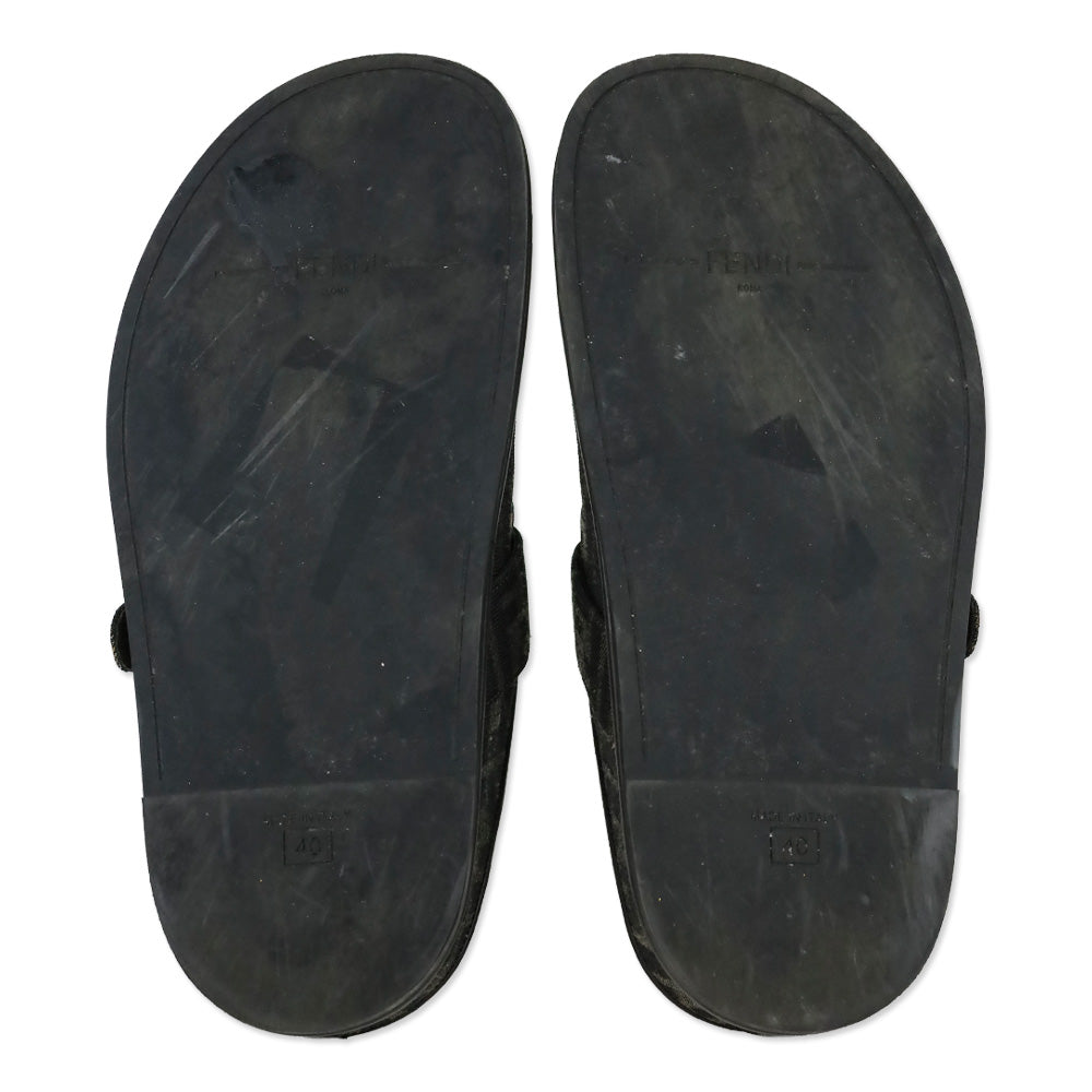 Fendi Zucca Canvas Slip-On Mule