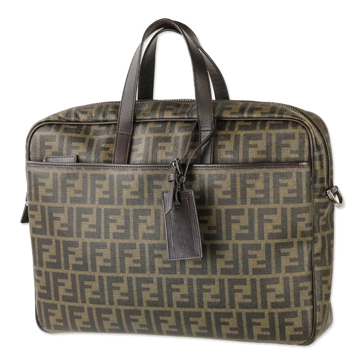 Fendi Zucca Coated Canvas Messenger Bag