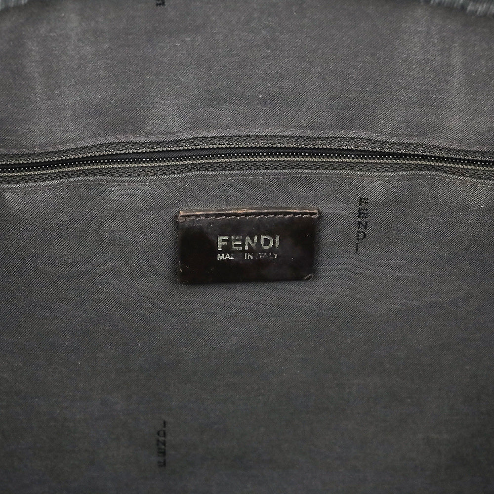 Fendi Zucca Coated Canvas Messenger Bag