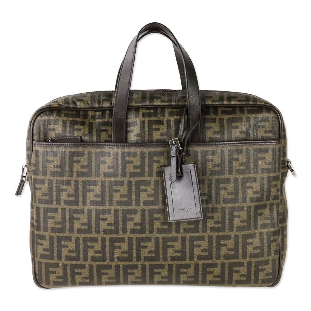 Fendi Zucca Coated Canvas Messenger Bag