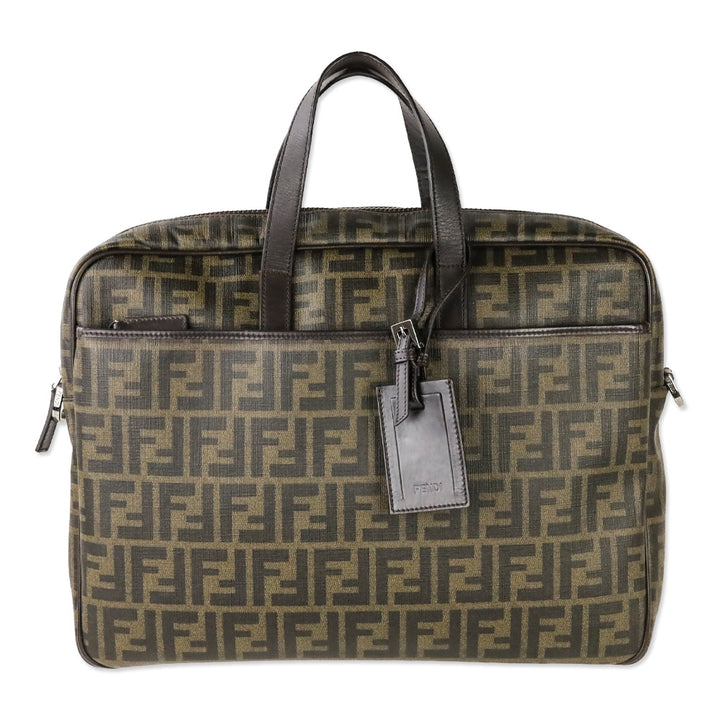 Fendi Zucca Coated Canvas Messenger Bag