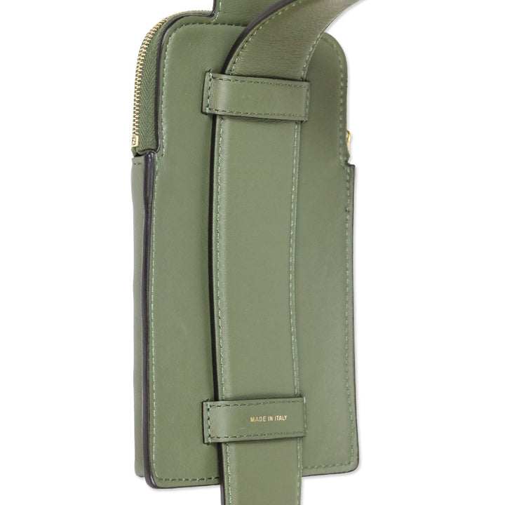 Fendi Olive Green Vitello Grace Matte Cell Pocket Bag
